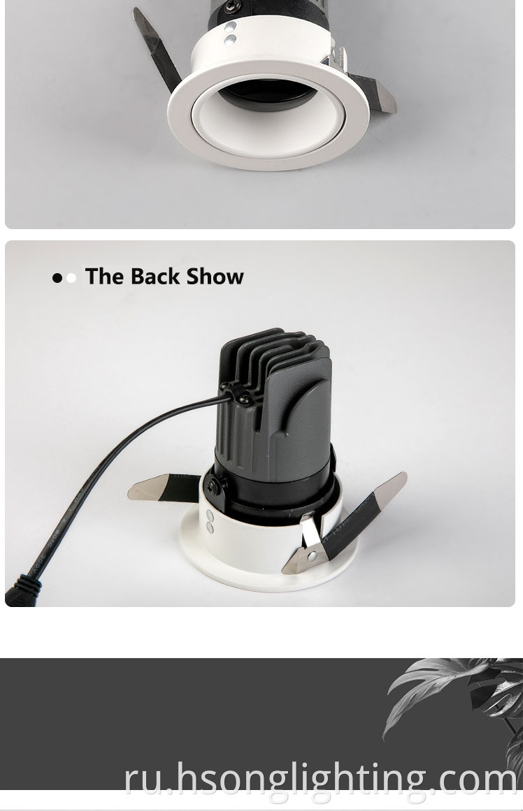 Hsong Antive Glare No Fliker Led Ledlight Уточняет COB AC100-240V для любого коммерческого настенного света